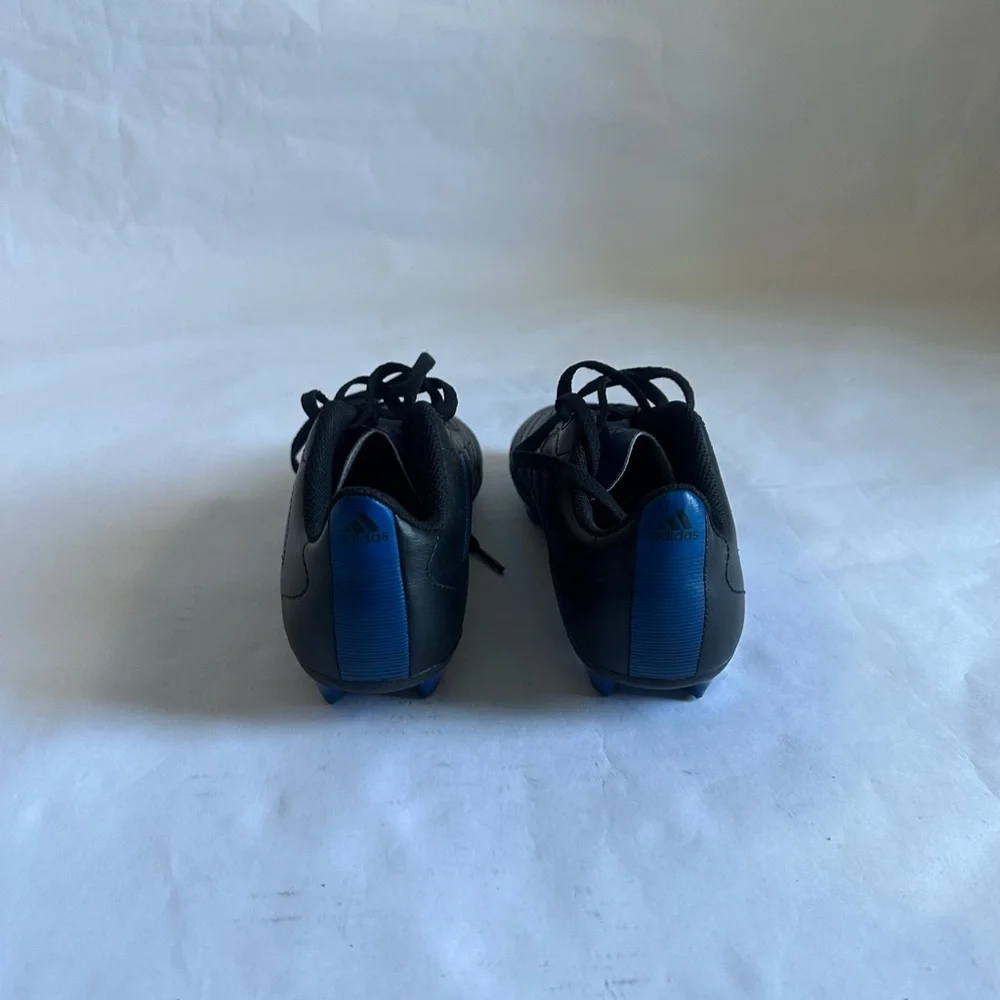 Adidas Boy’s Black and Blue Soccer Shoes